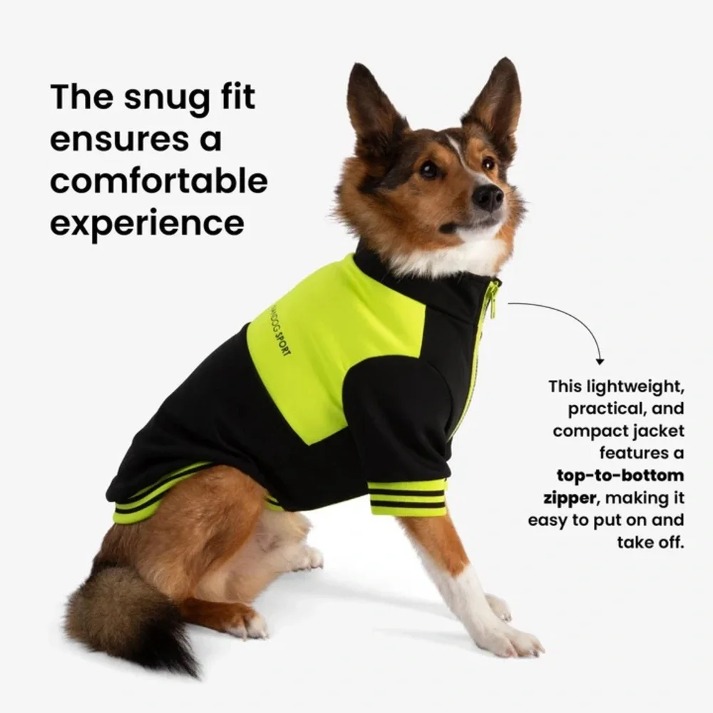 NANDOG PET GEAR Dog Sport Jacket Black/ Yellow Size : M